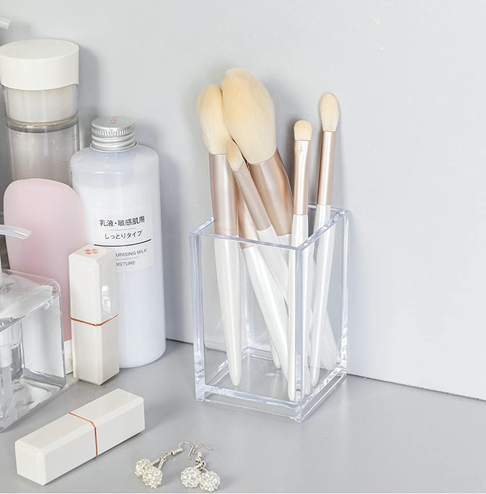 Clear Acrylic Pencil Pen Holder Cup
