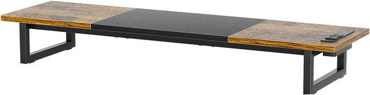 Dual Monitor Stand Riser with 2 USB Charging Ports