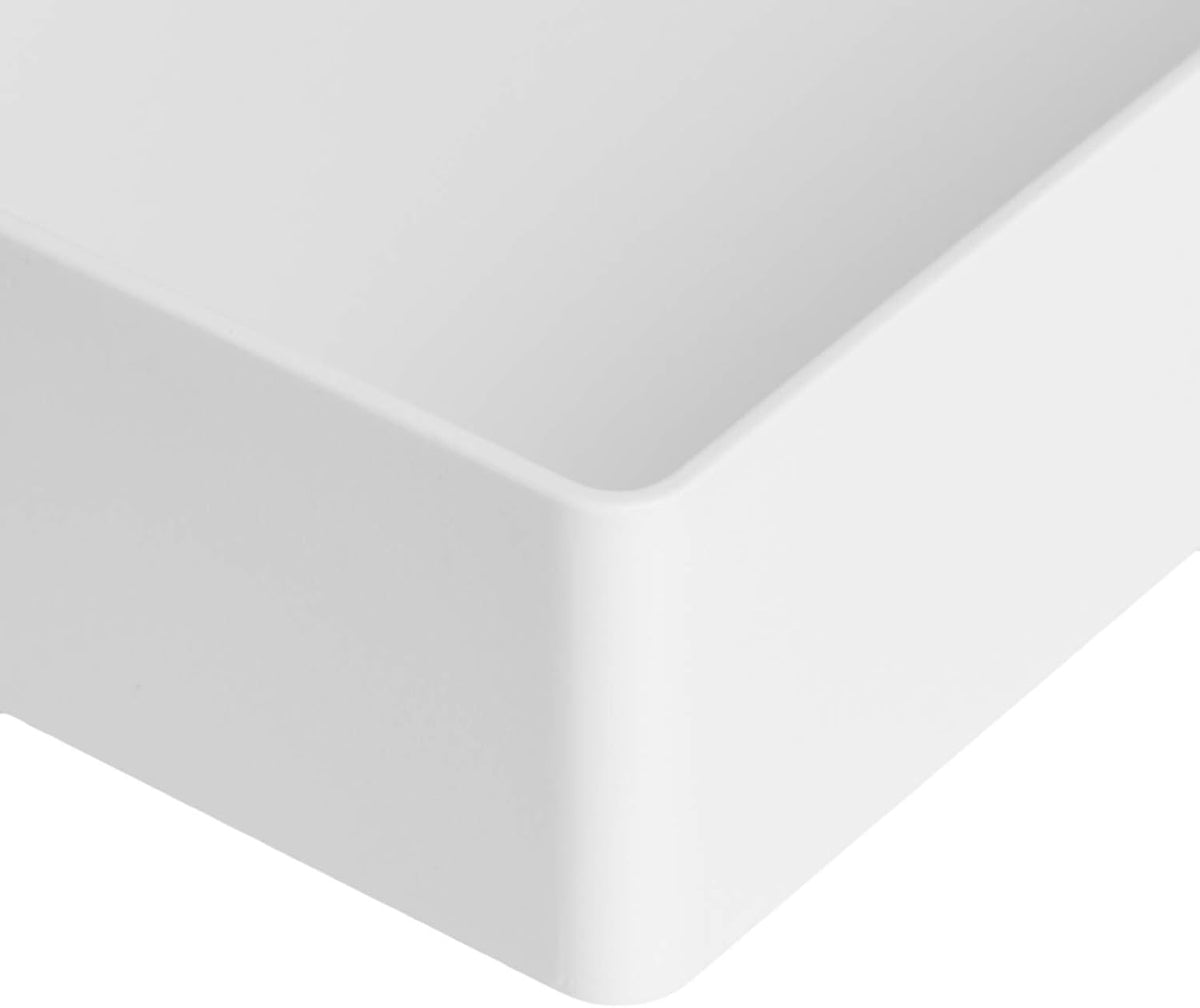 Rectangular Plastic Desk Organizer with Storage Trays