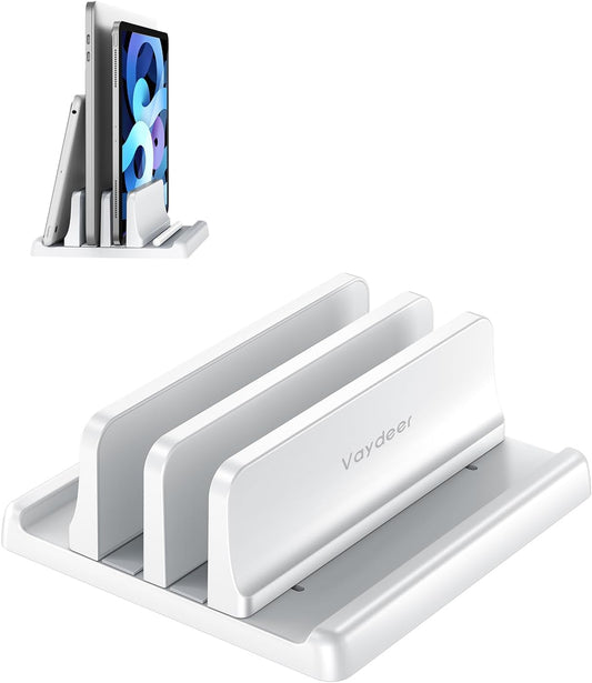 Vertical Laptop Stand, White