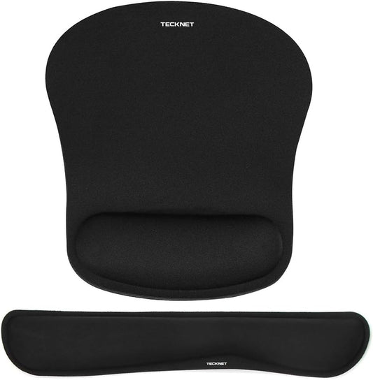 Keyboard Wrist Rest and Mouse Pad with Wrist Support, Black