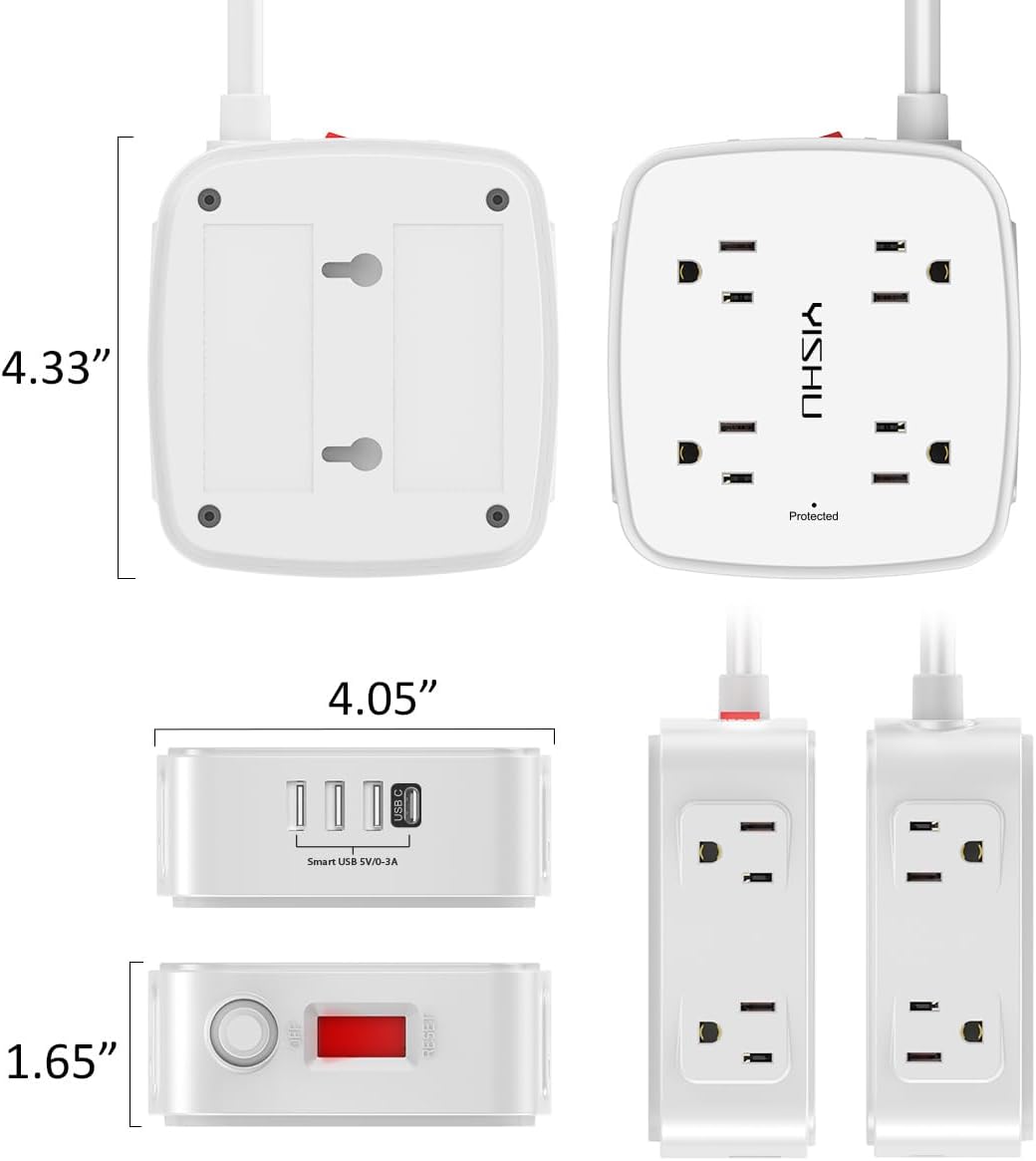 6 Ft Surge Protector Power Strip