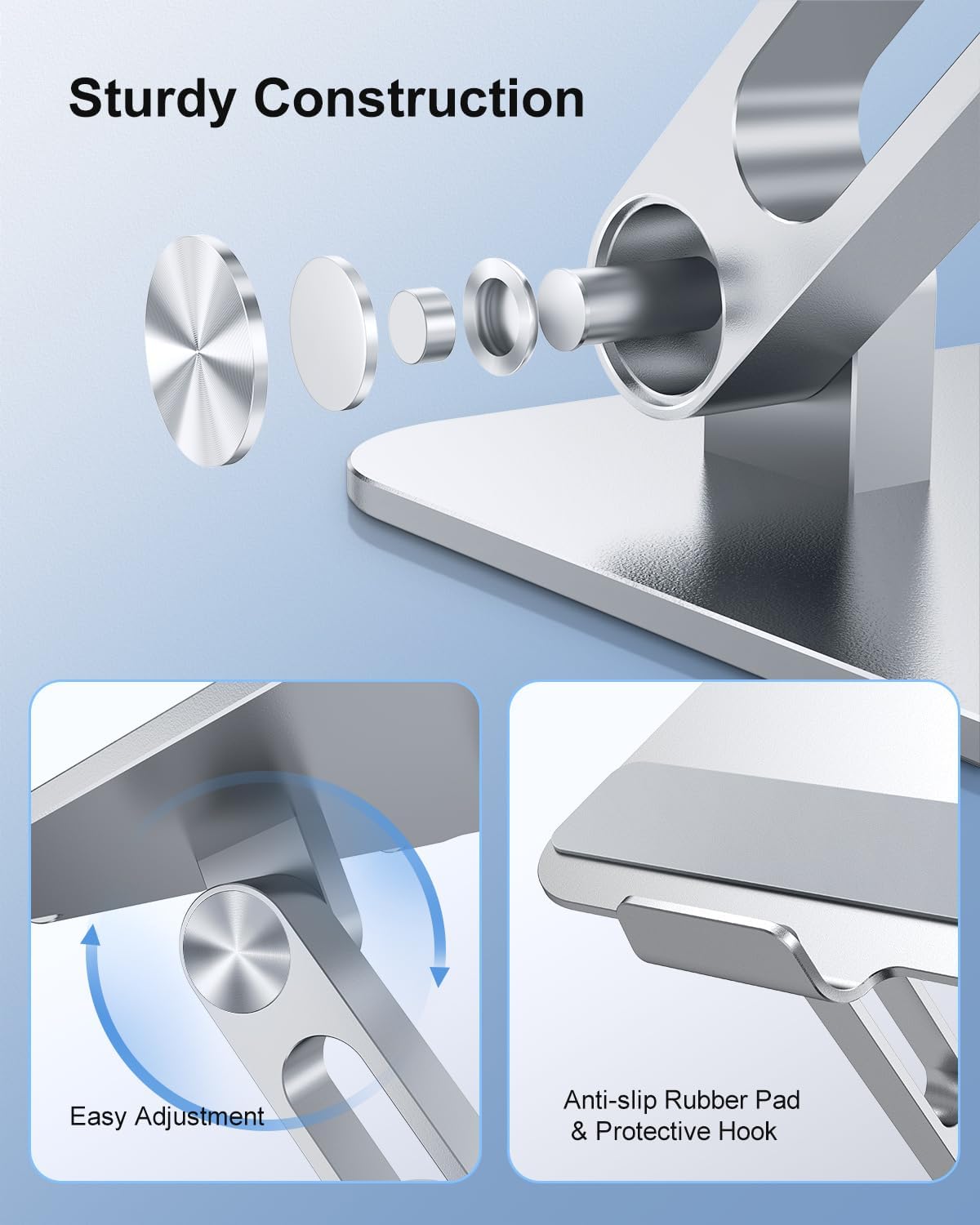 Adjustable Laptop Stand Ergonomic Computer Riser Aluminum Laptop