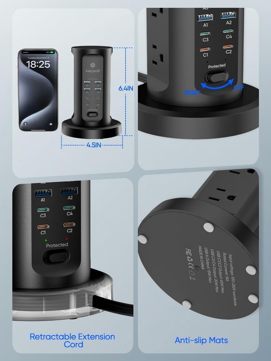 115W USB Charging Station