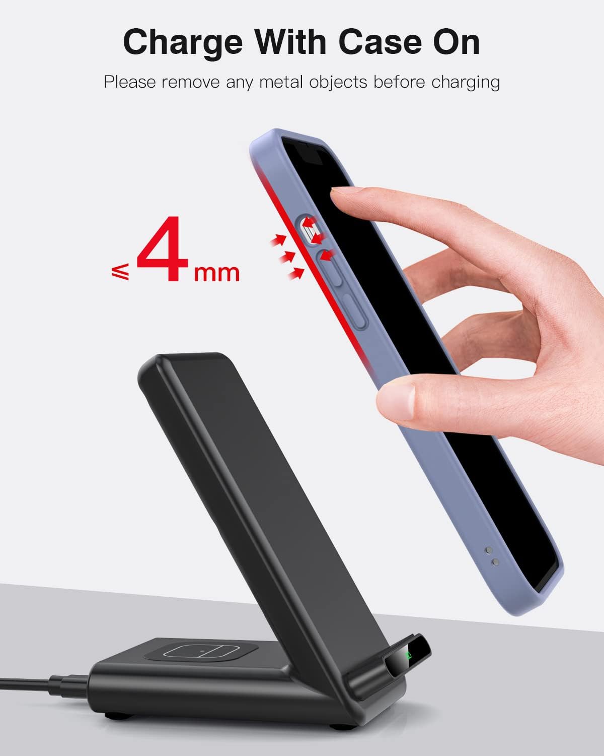 Wireless Charging Station, Black