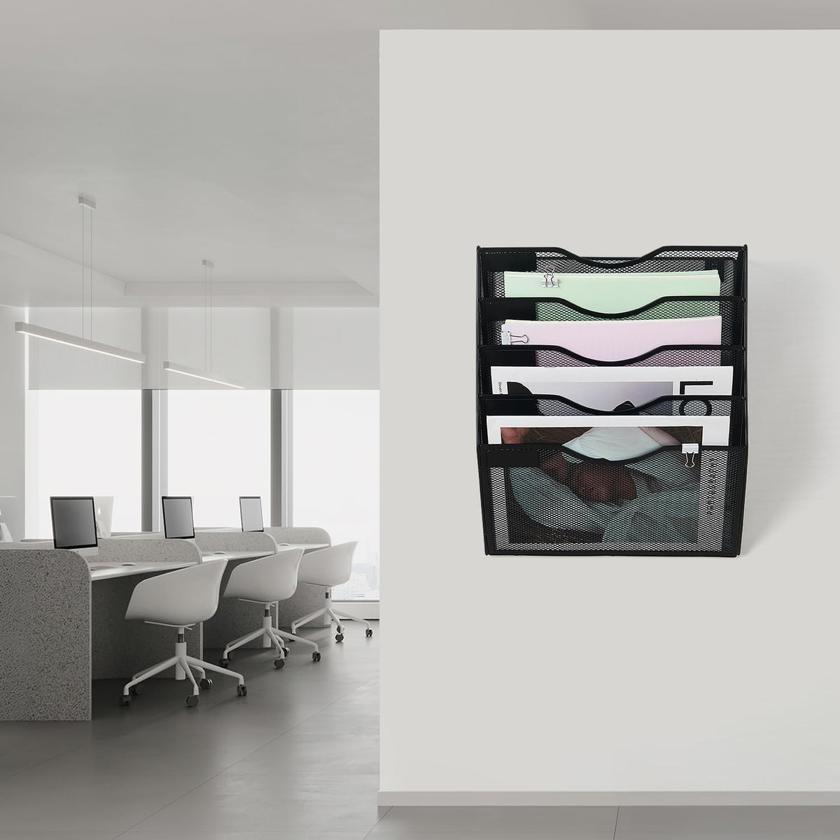 Hanging Wall File Organizer with Office Assorted