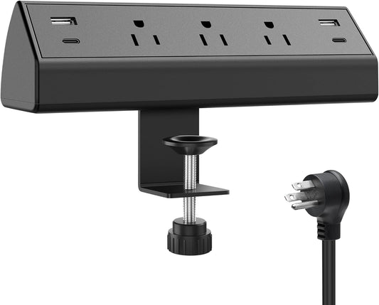Desk Clamp Power Strip, 40W