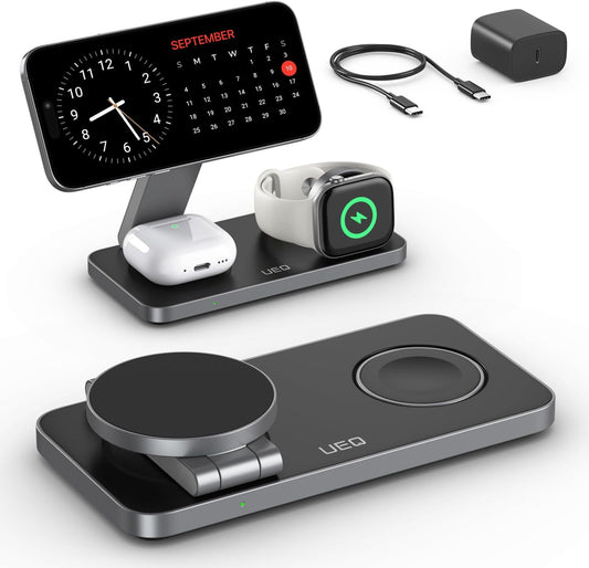 Foldable 3 in 1 Wireless Charging Station