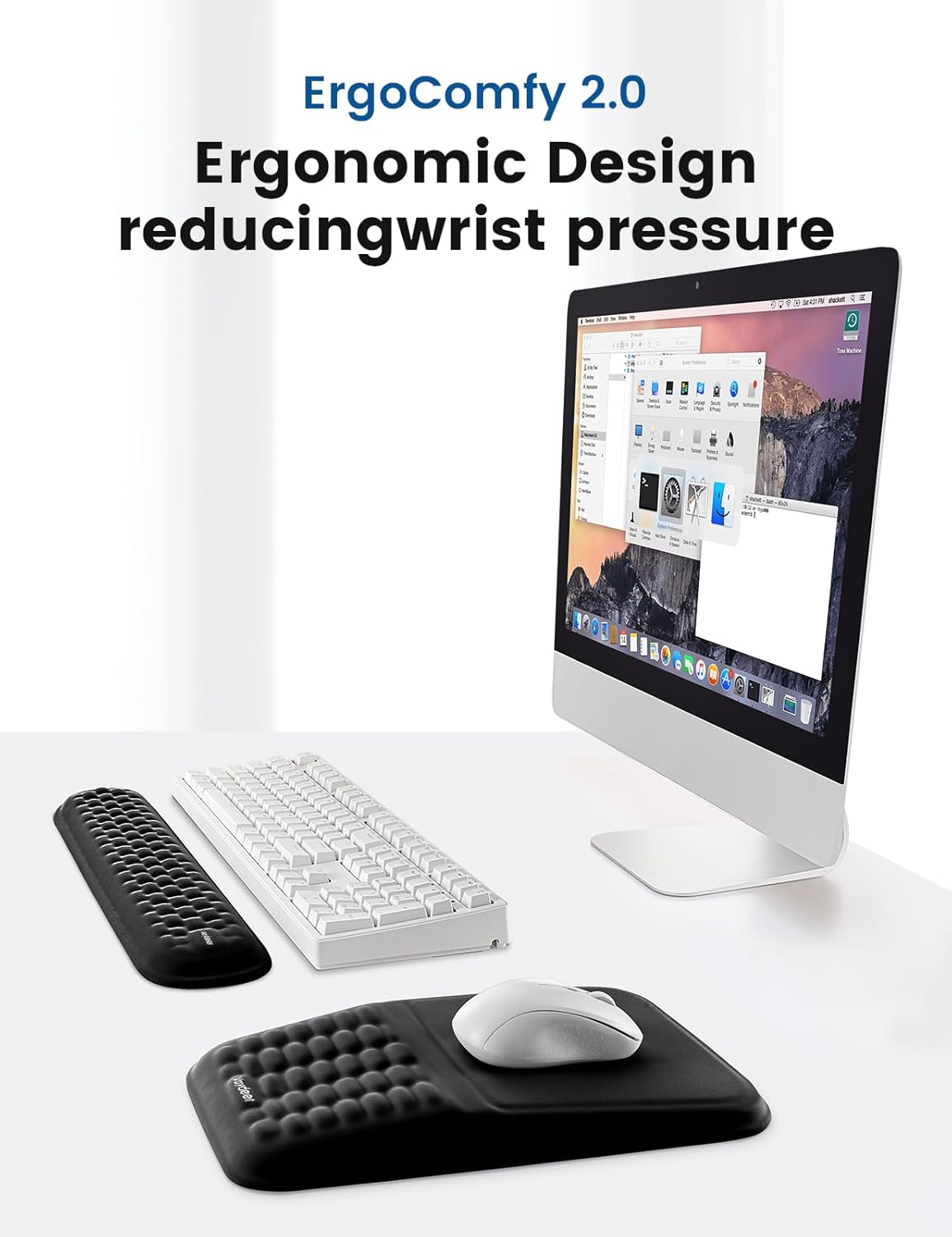 2-in-1 Keyboard & Mouse Wrist Rest Set