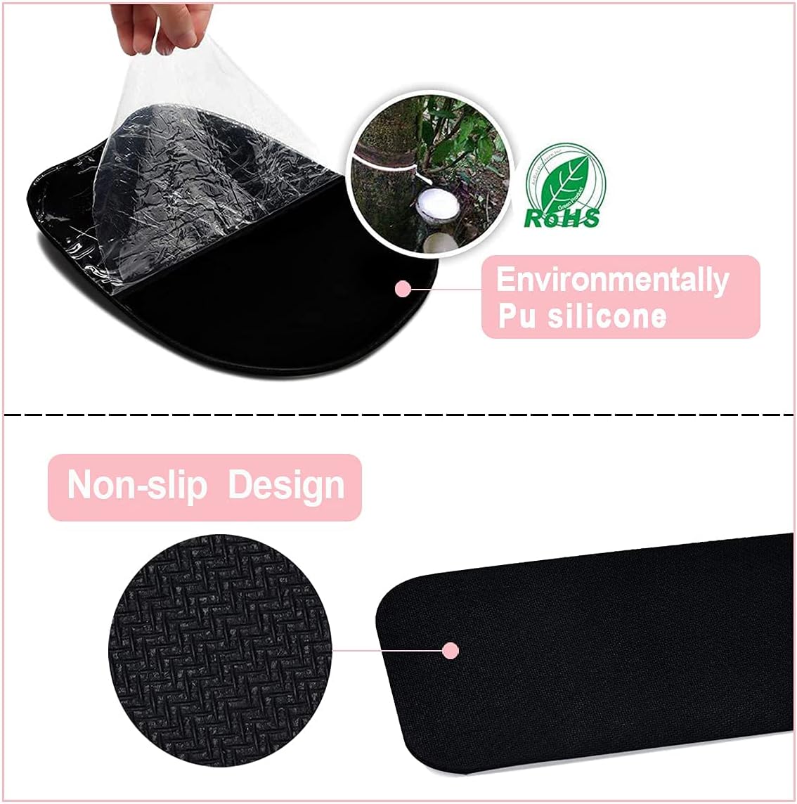 Memory Foam Set Wrist Rest Pad & Mouse Wrist Rest Support