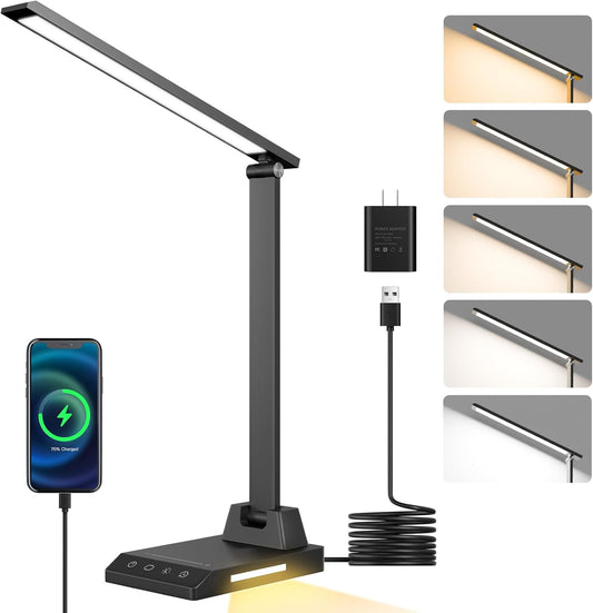 LED Desk Lamp with USB-C Charging Port