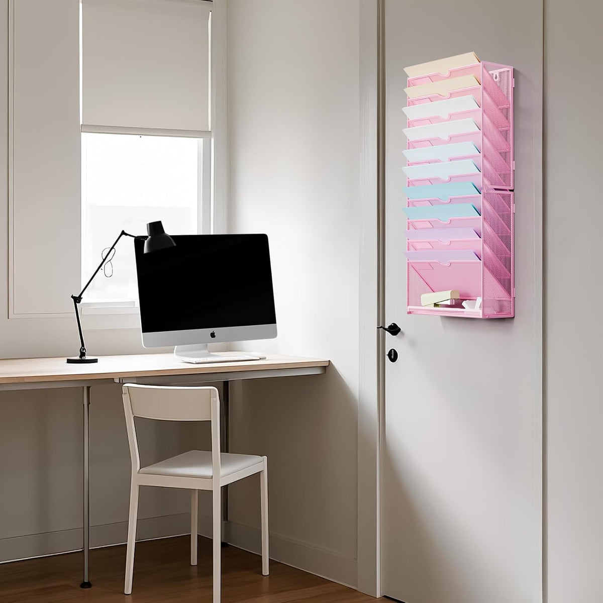 Wall File Holder 11-Tier Hanging Wall File Organizer