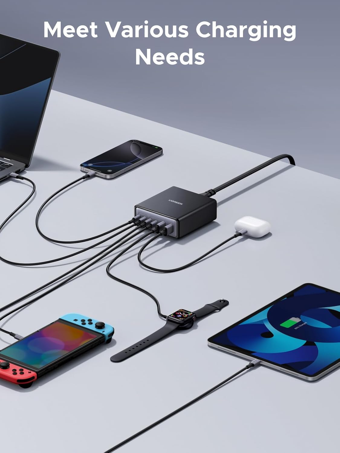 100W USB C Charging Station