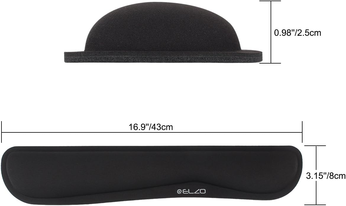 Keyboard Wrist Rest Pad Support with 65D High-Density Thicken Memory