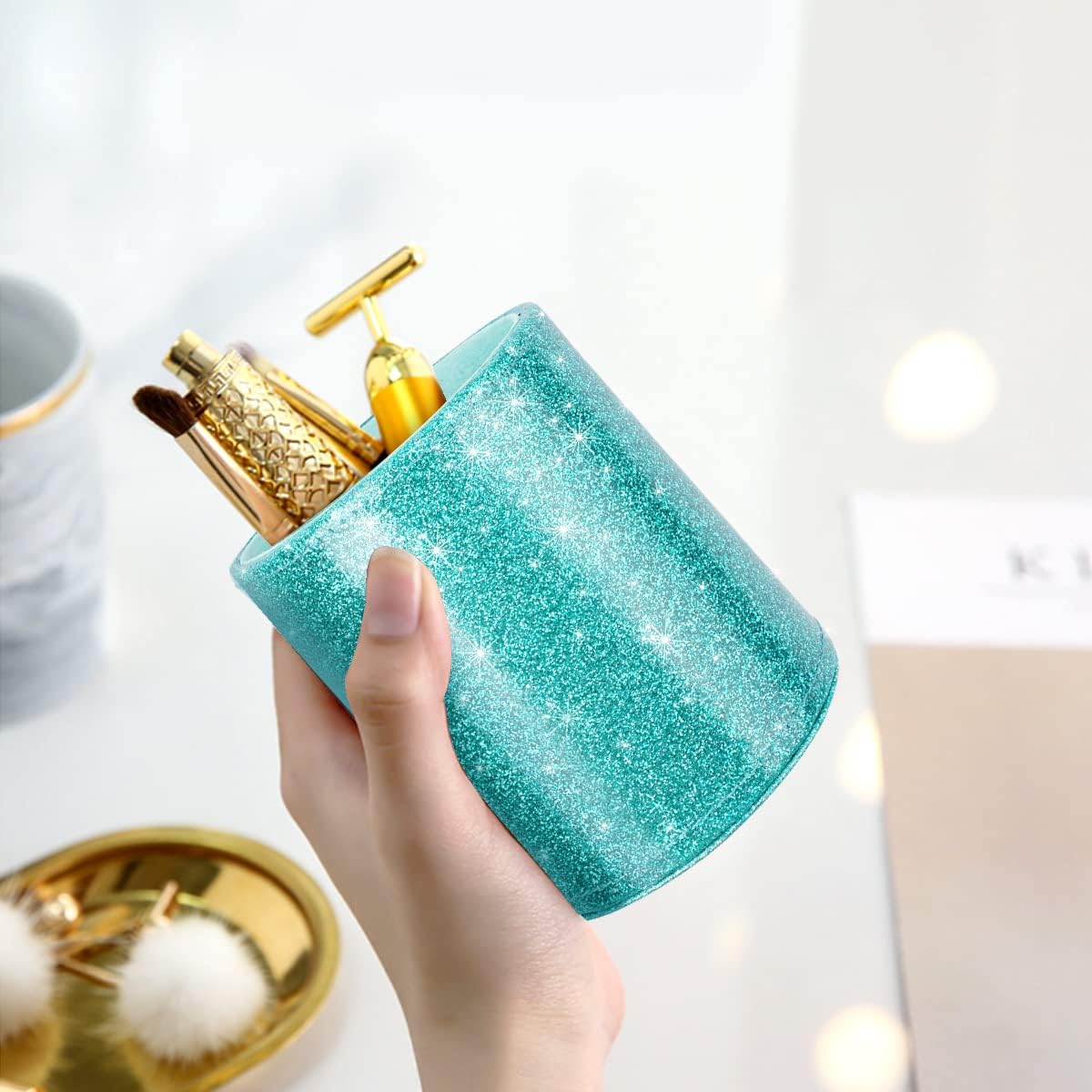 Glitter Pen Holder Pencil Organizer