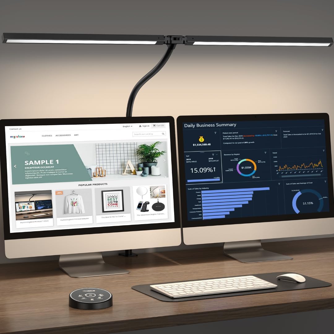 Led Desk Lamp, Eye Caring Architect lamp with Clamp
