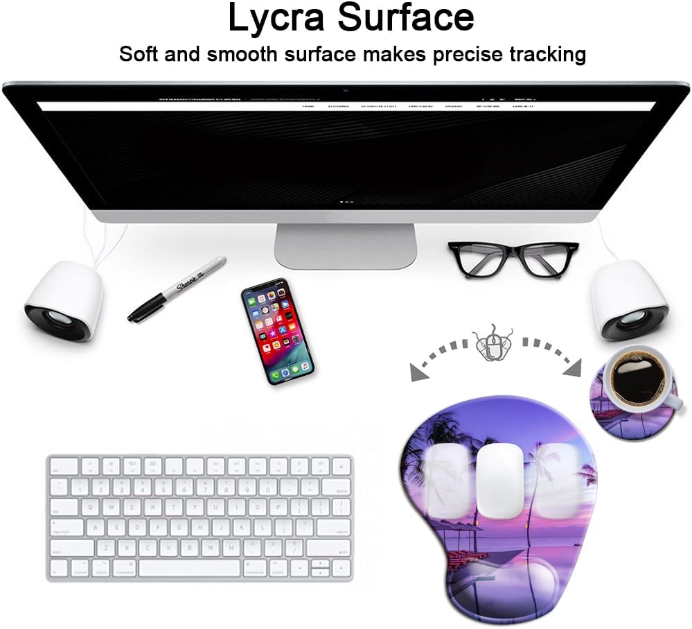 Ergonomic Mouse Pad with Wrist Support Gel Mouse Pad with Wrist Rest