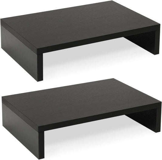 Wood Monitor Stand Riser, 2 Pack