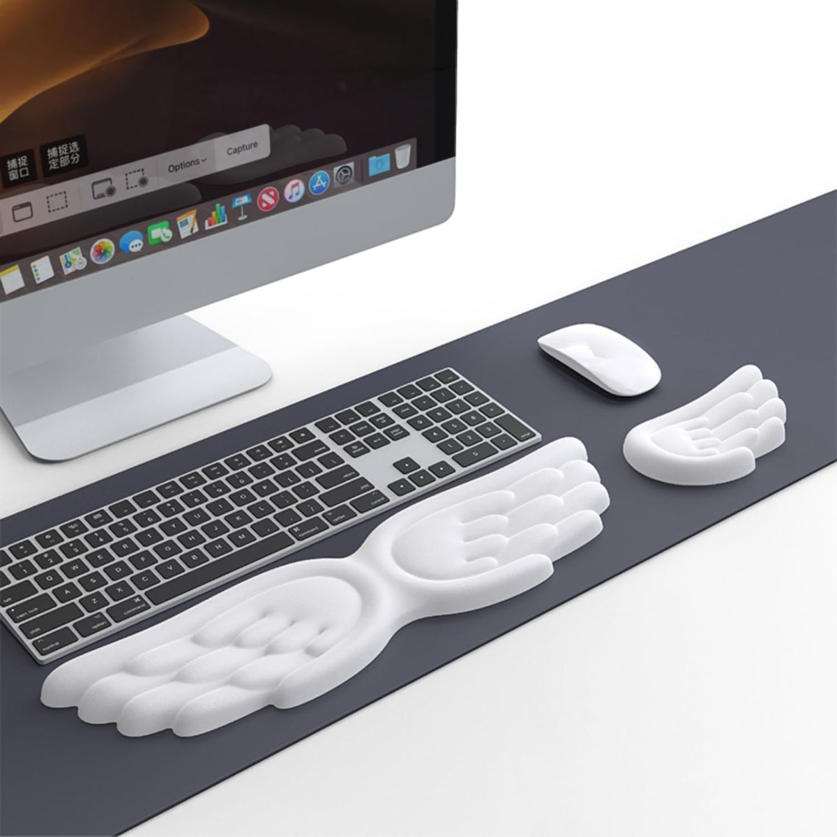 Angel Wing Wrist Rest Ergonomic Memory Foam Wrist Rest