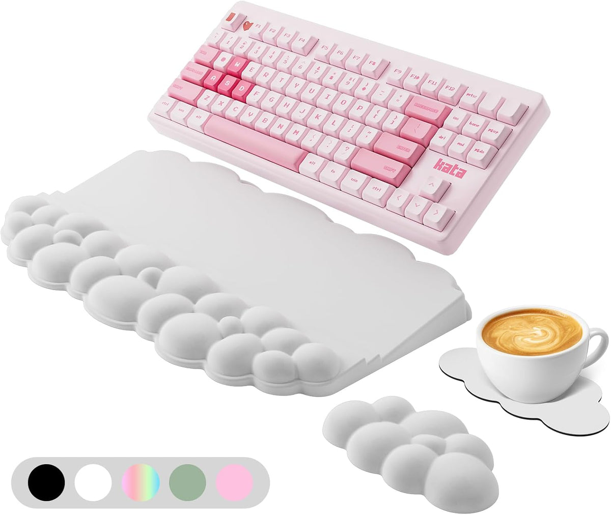 Ergonomic Wrist Rest, White