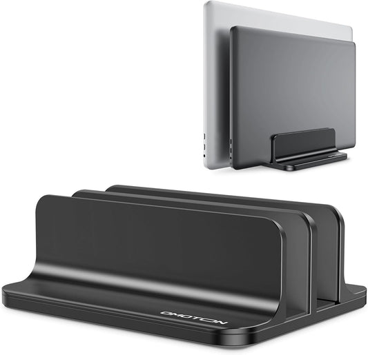 Vertical Laptop Stand [Updated Double Version], Black