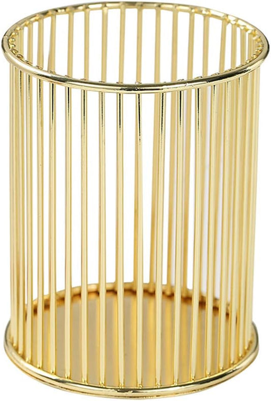 Gold Metal Pen Holder