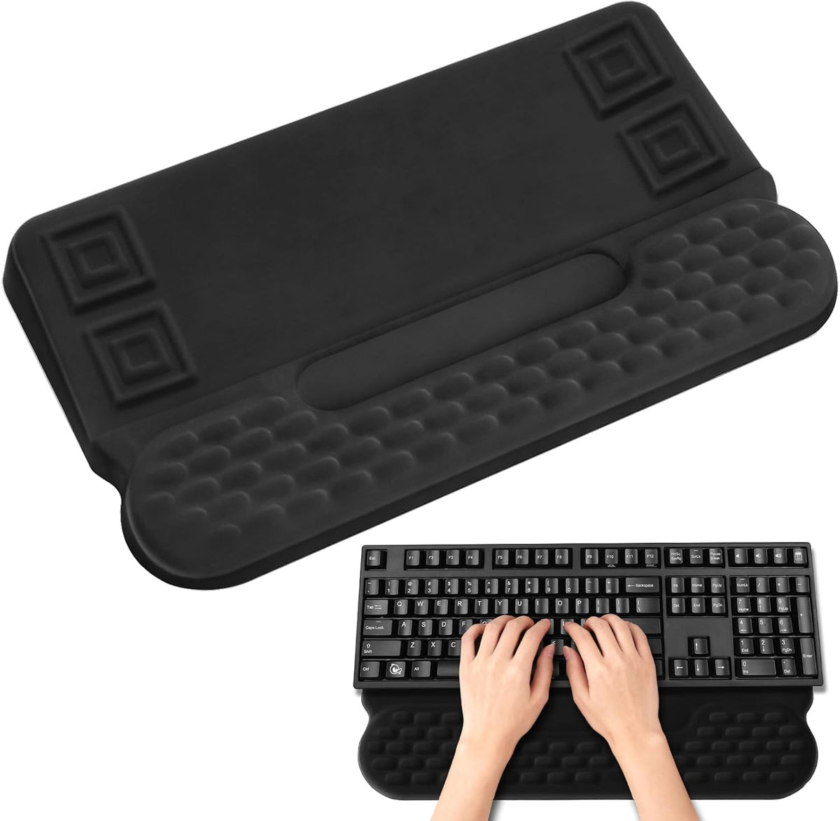 Wrist Rest with Keyboard Stand and Storage Slot