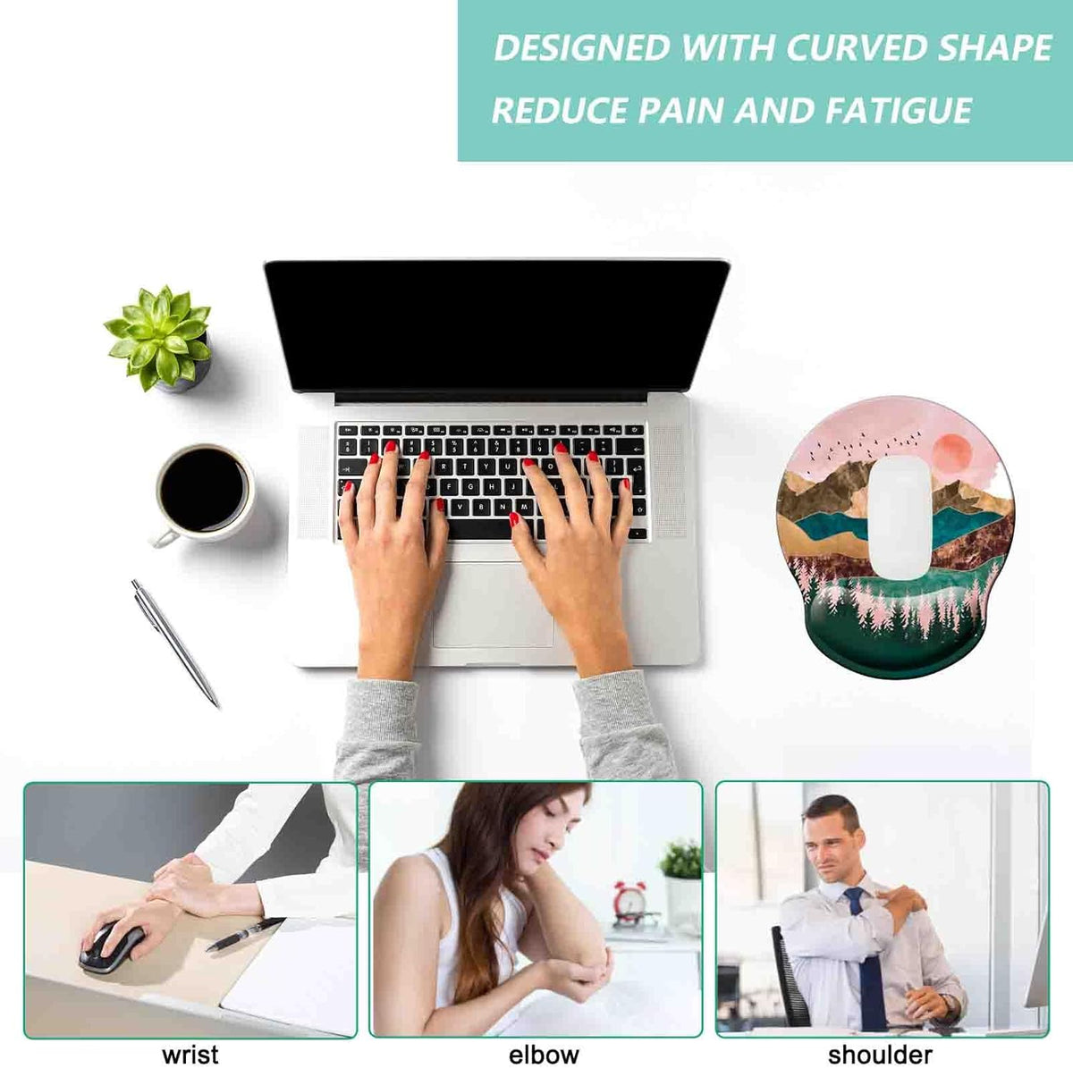 Mouse Pad with Wrist Support
