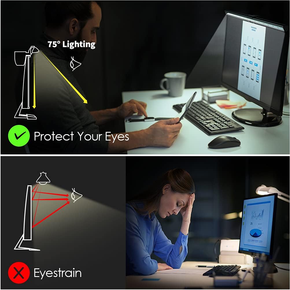 Computer Monitor Light Screen Light Bar e-Reading LED Task Lamp