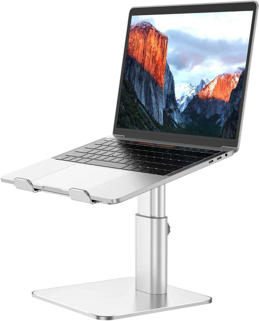 LSX6N Laptop Stand, Ergonomic Adjustable Notebook Riser Holder, Silver
