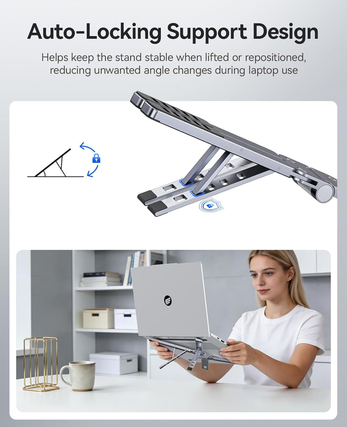 Portable Laptop Stand, Gray