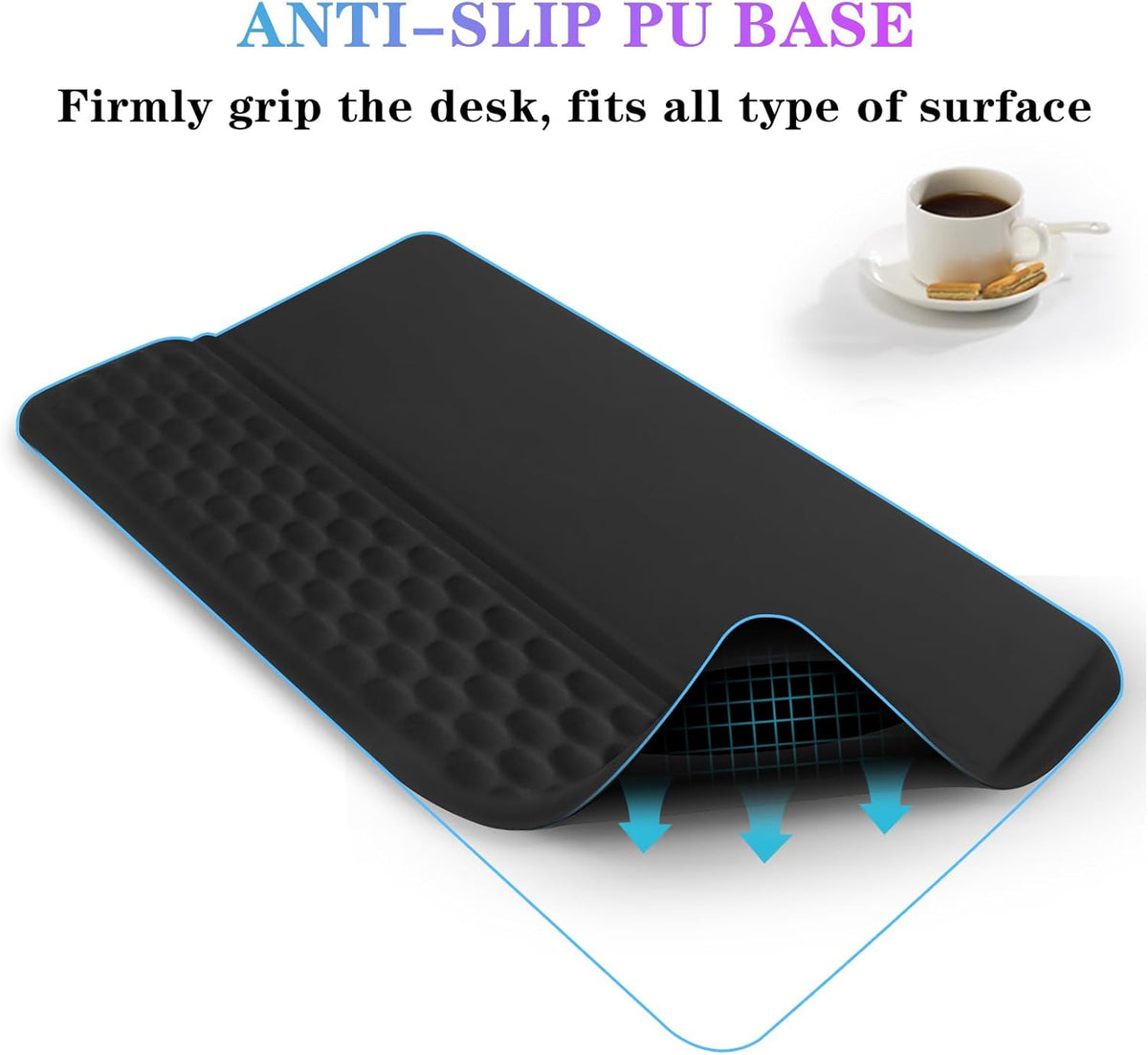 Computer Keyboard Stand Pad with Wrist Rest
