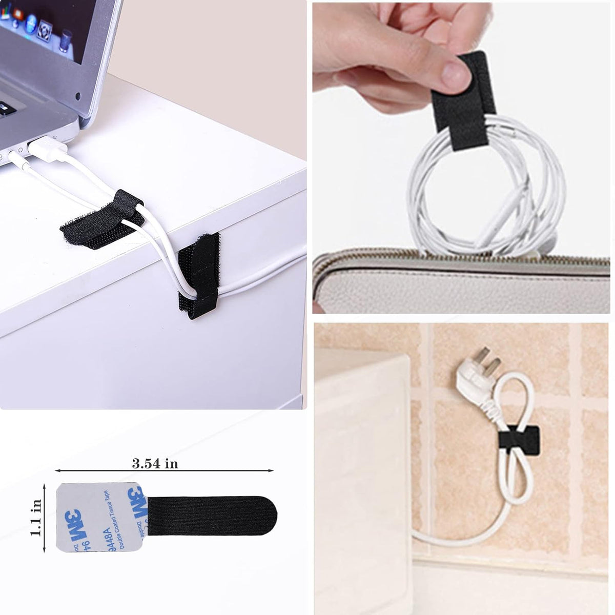 Cable Management Kit 4 Wire Organizer Sleeve