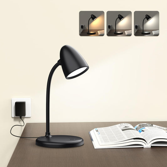 LED Desk Lamp, Black, Small