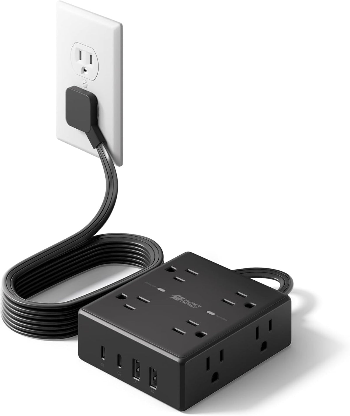 6Ft Extension Cord with Multiple Outlets