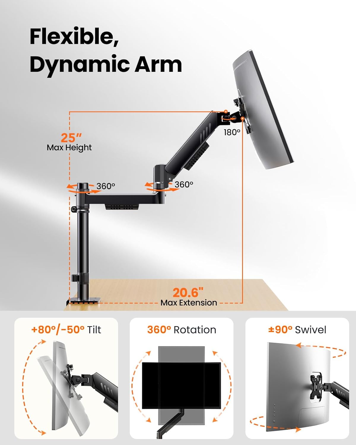 Vertical Dual Monitor Stand, 75x75