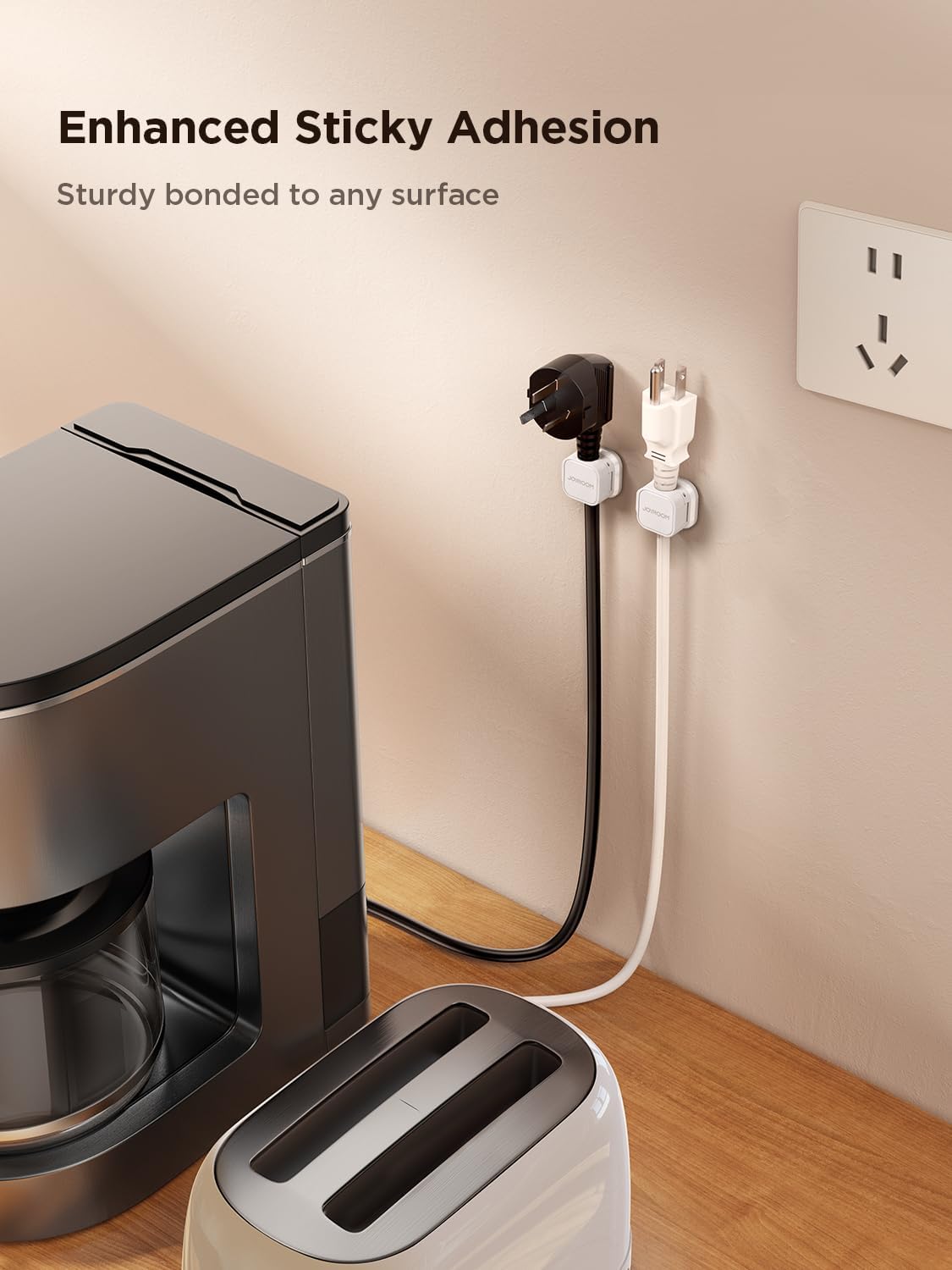 Magnetic Cable Clips [Cable Smooth Adjustable] Cord Holder, 6 Pack