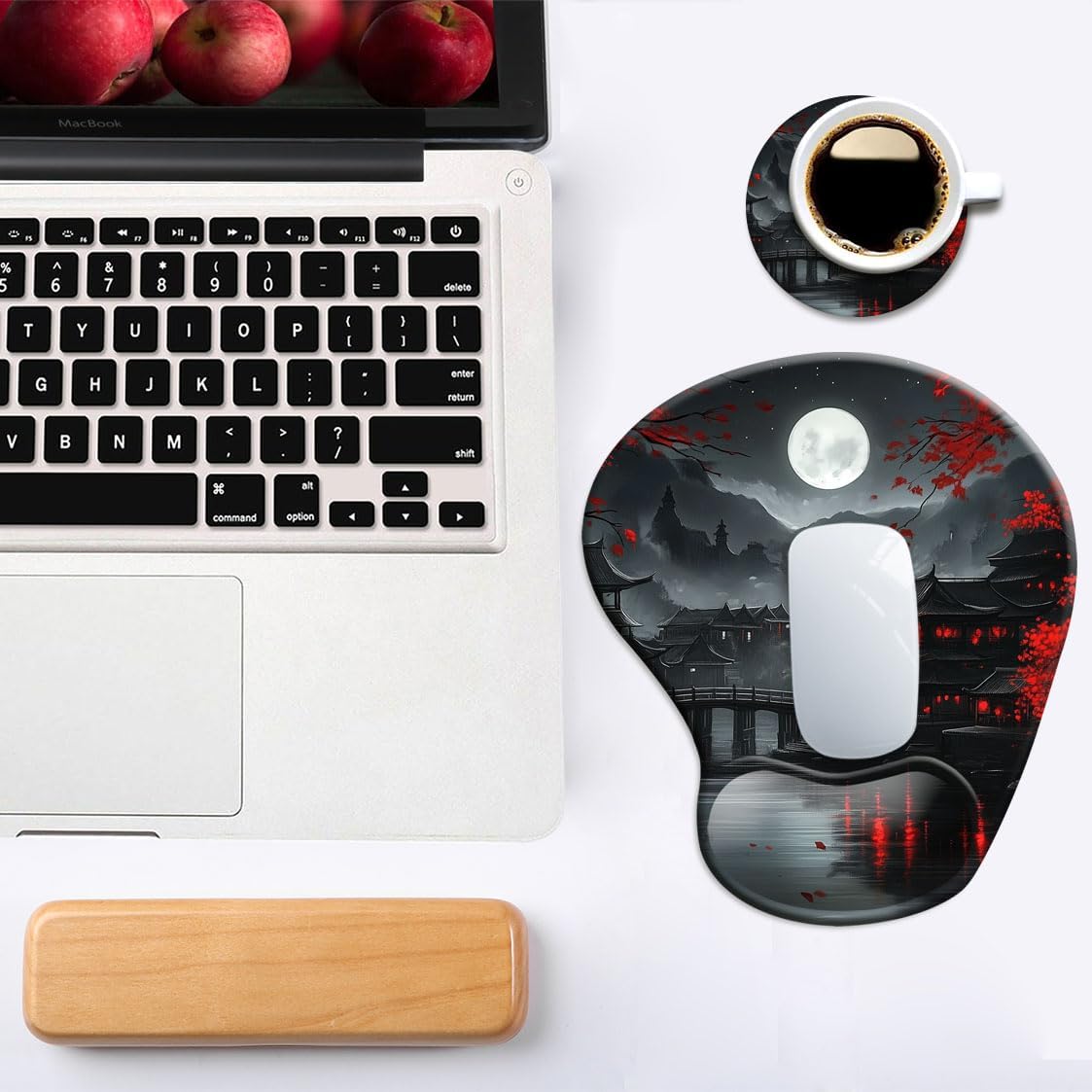 Ergonomic Mouse Pad with Wrist Rest, PU