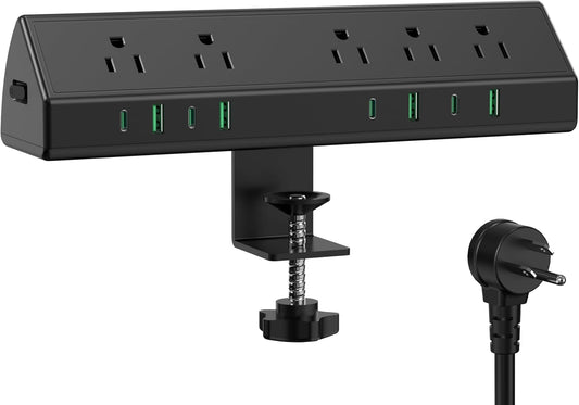 Desk Clamp Power Strip, 45W