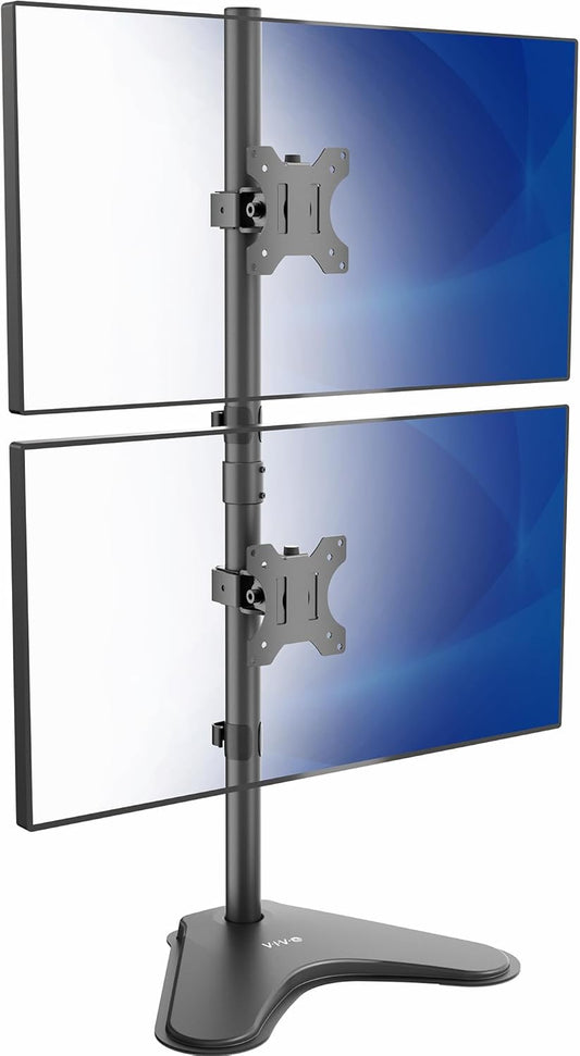 Dual Monitor Desk Stand Free-Standing LCD Mount
