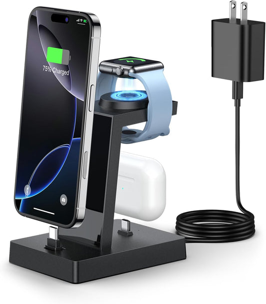 30W Fast 3 in 1 Charging Station