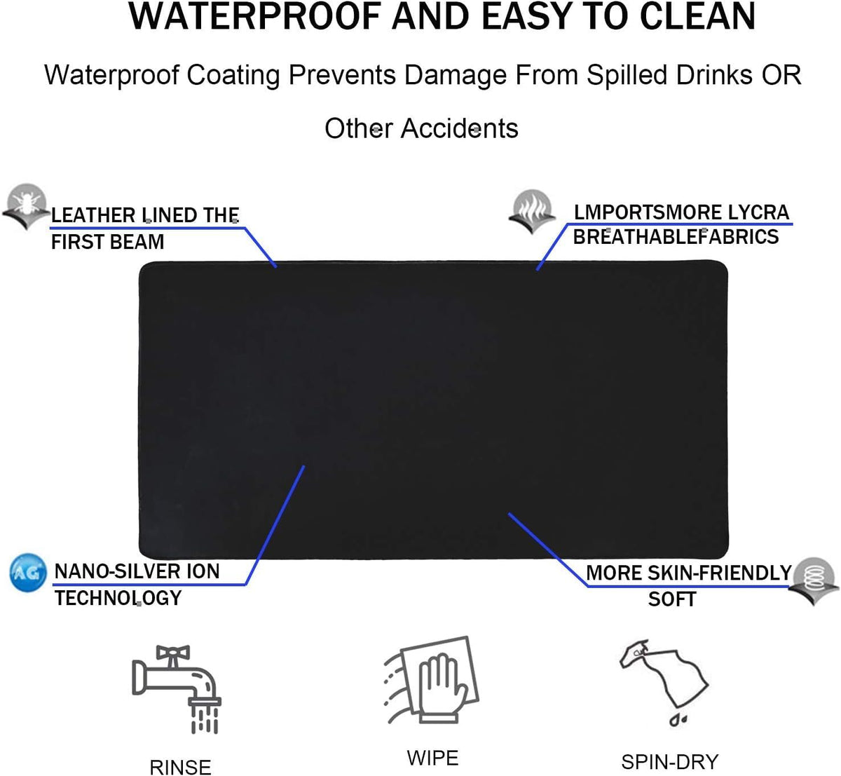 Large Gaming Mouse Pad, 31.5 x 15.7
