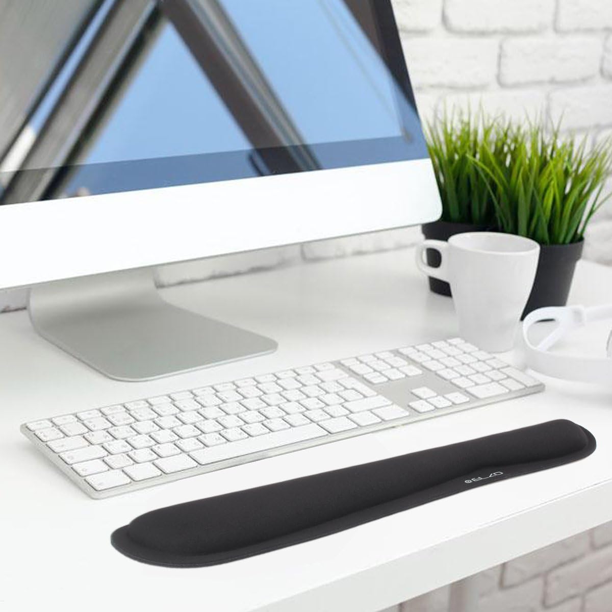 Keyboard Wrist Rest Pad Support with 65D High-Density Thicken Memory