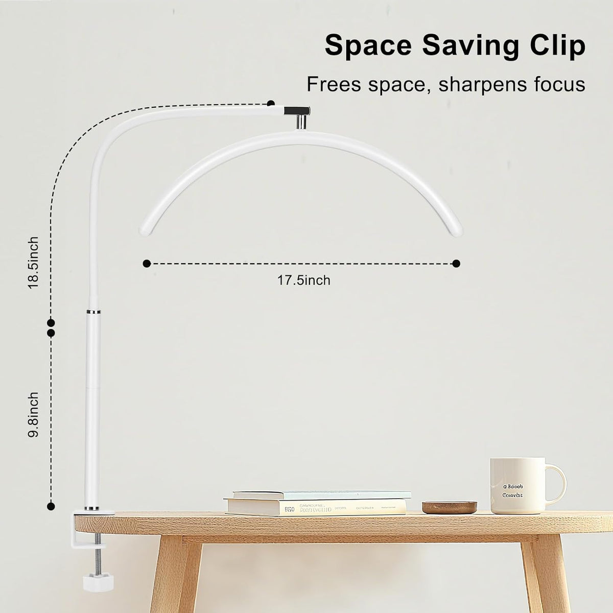 Professional Half Moon LED Desk Light