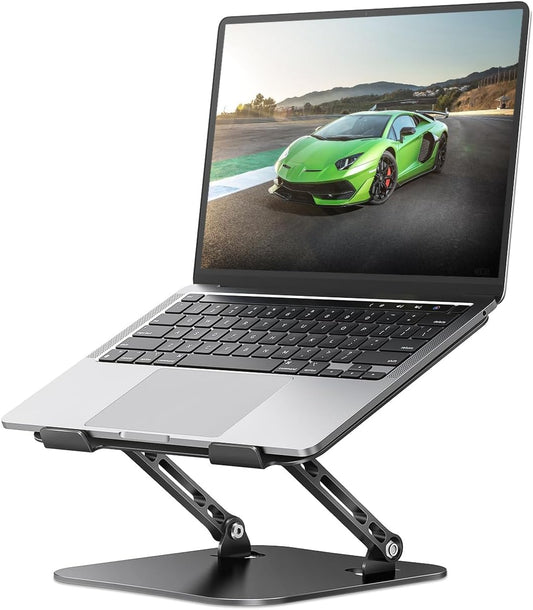 Adjustable Laptop Stand, Black, Aluminum