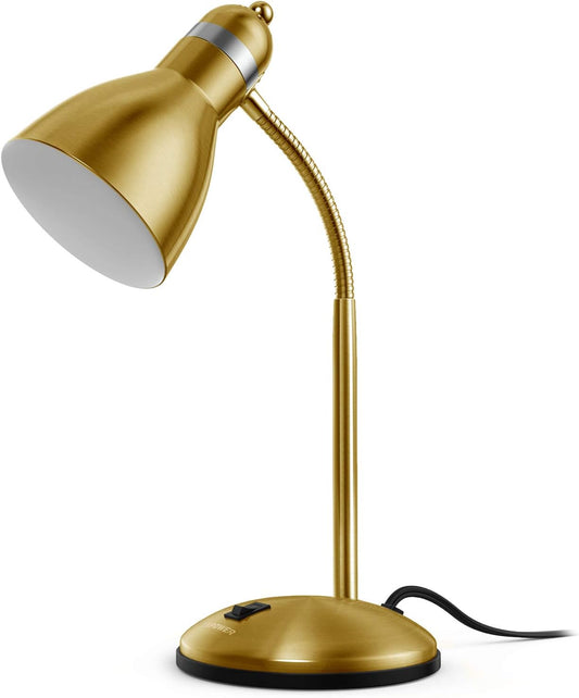 Metal Desk Lamp, Adjustable Goose Neck Table Lamp