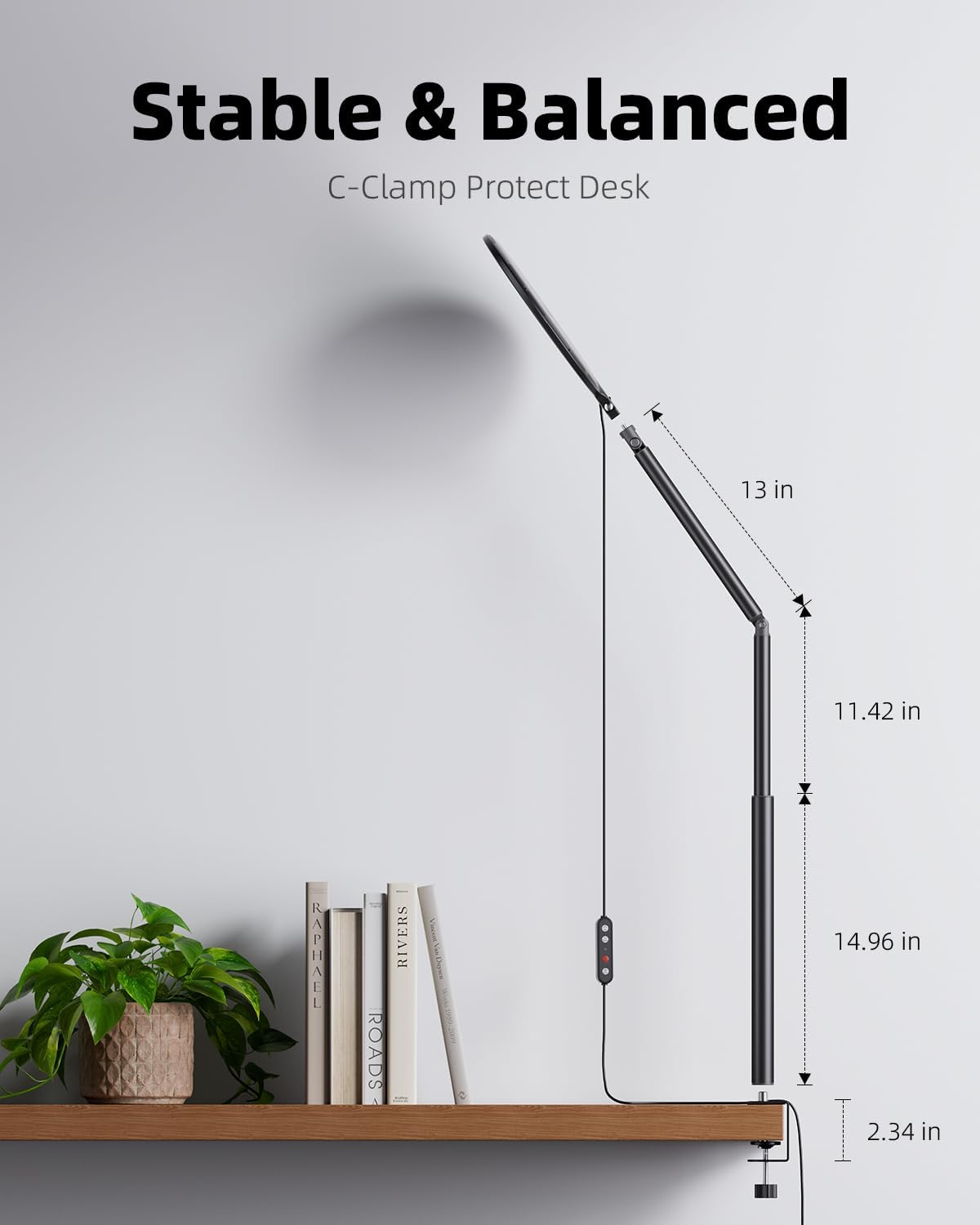 10.2" Desk Ring Light with Stand