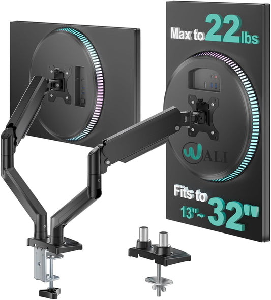 Dual Monitor Stand for 13-32 inch Computer Screens