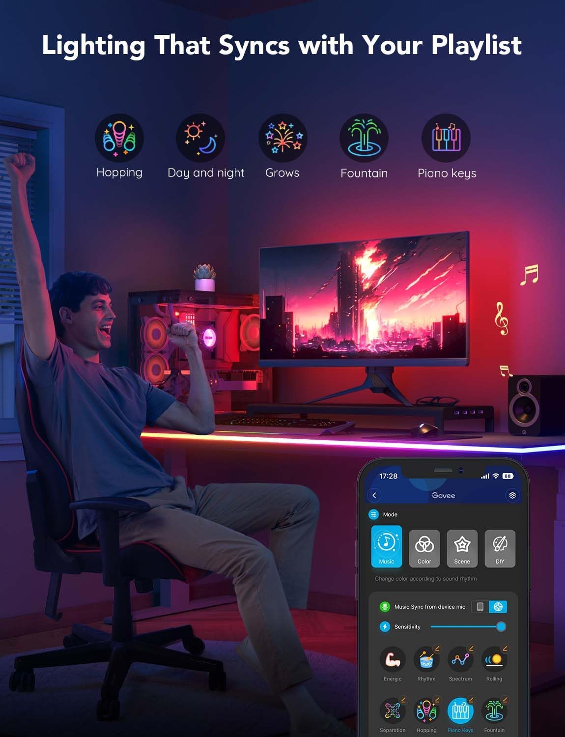 RGBIC Gaming Lights