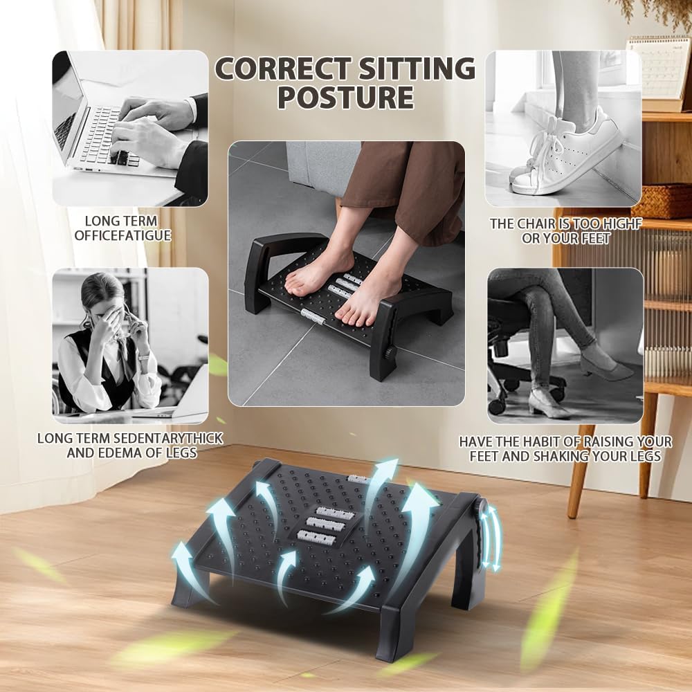 Foot Rest, Six Heights Adjustable Foot Rest